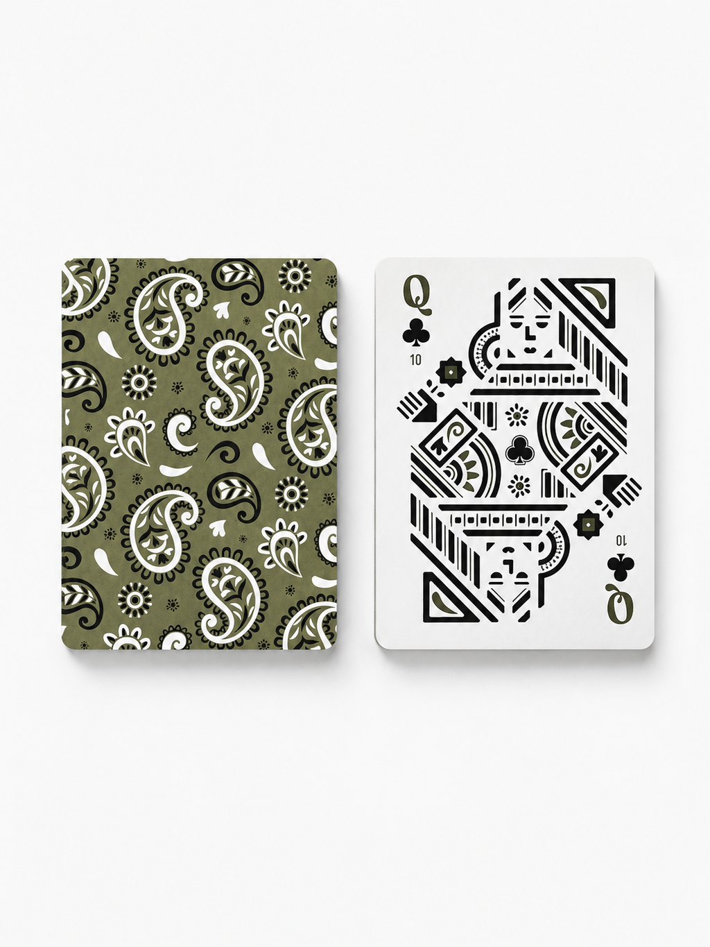 Green Bandana Canasta Cards with Points