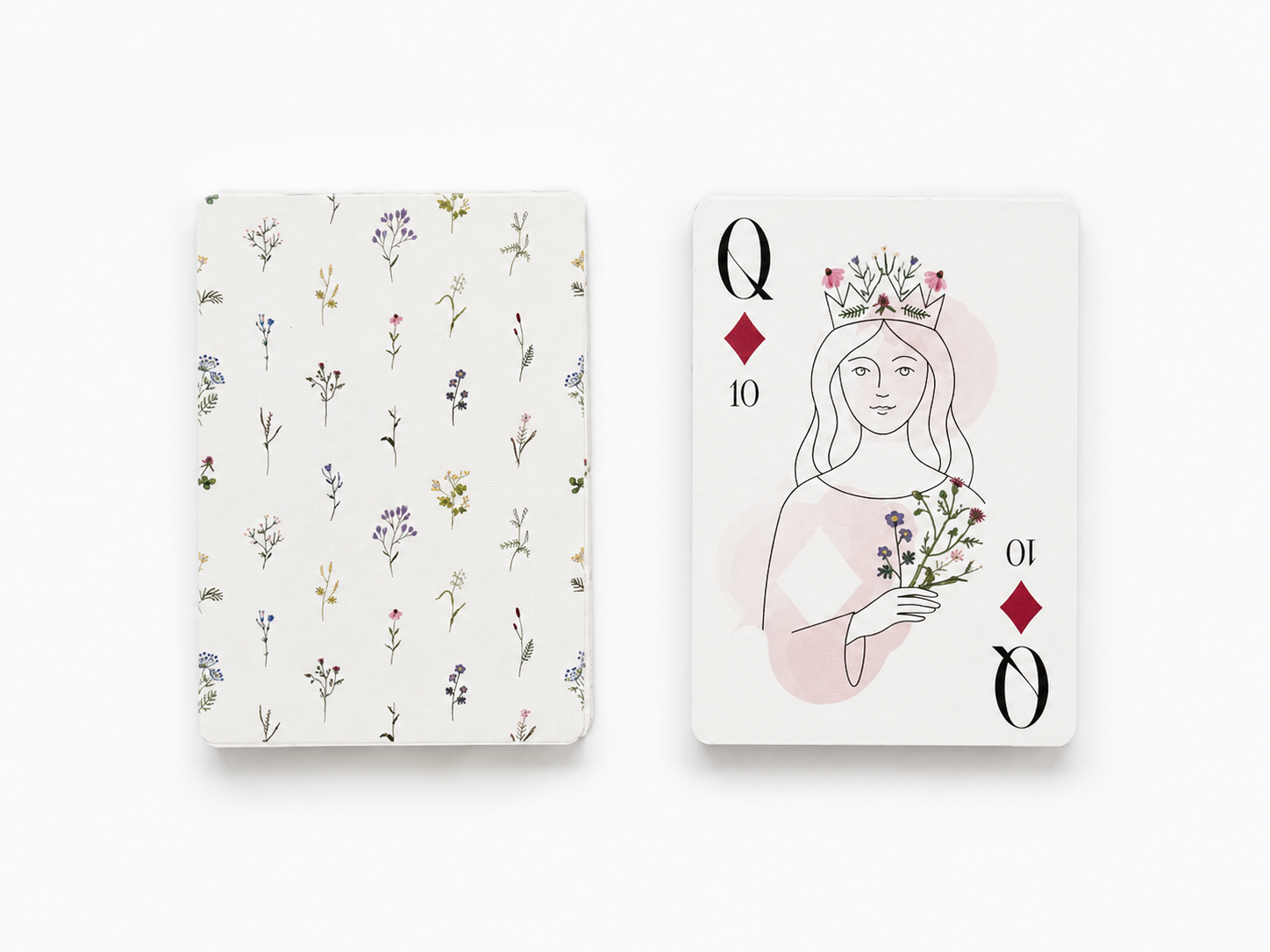 Garden Floral Canasta Cards with Points
