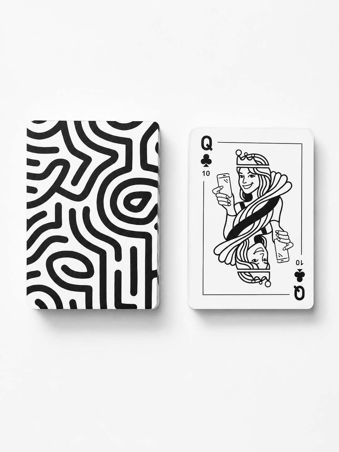 Black + White Cards with Points