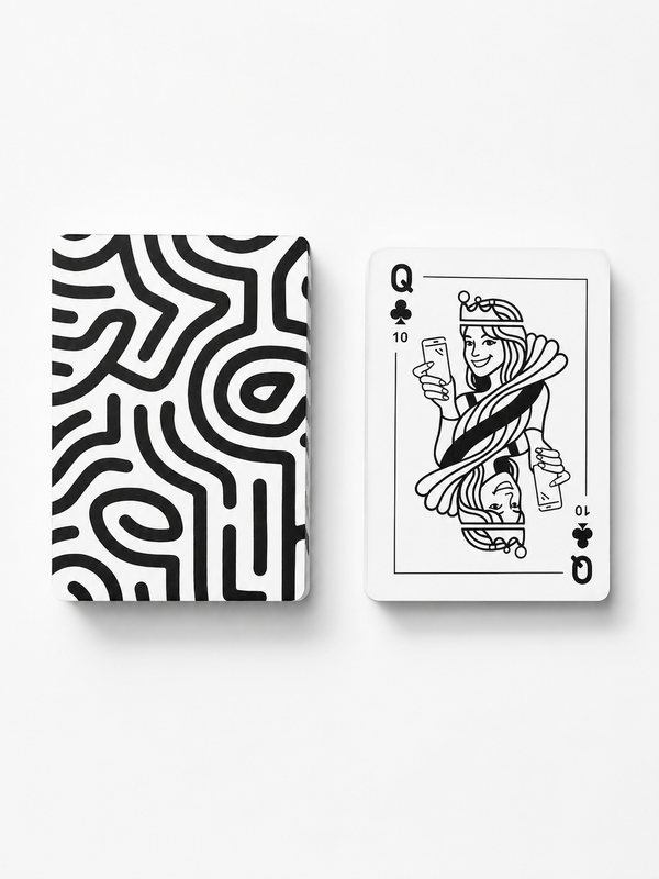 Black + White Cards with Points