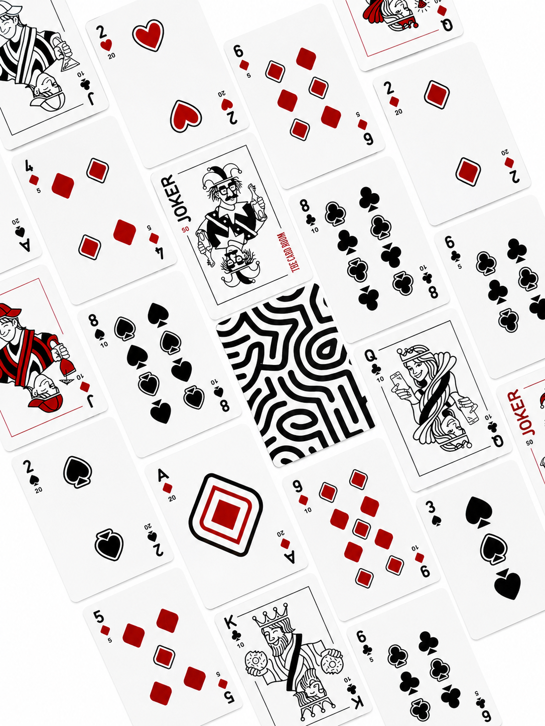 Black + White Cards with Points