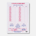 Diner Check Canasta Scorepad