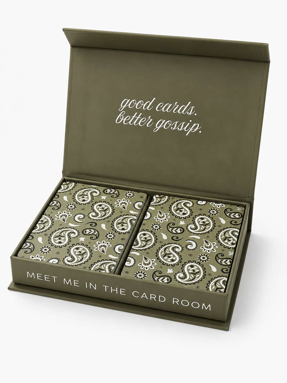 Green Bandana Canasta Cards with Points