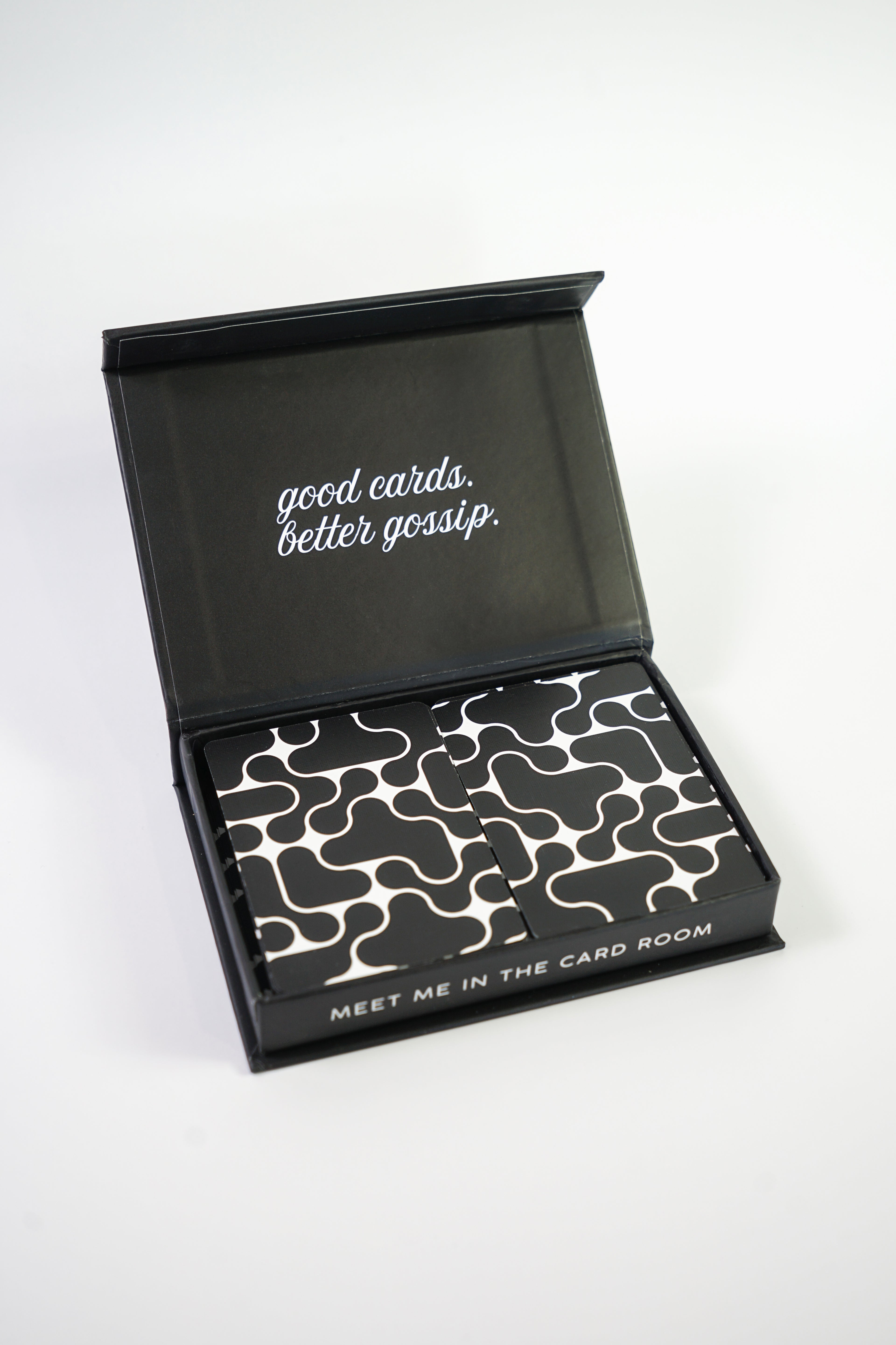 Black + White Canasta Cards with Points
