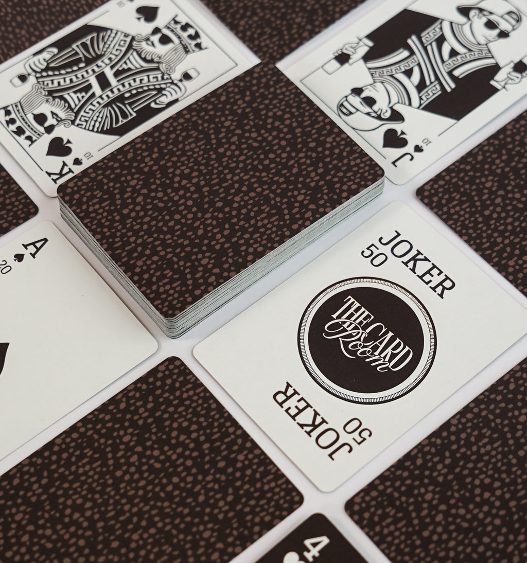 Espresso Brown Canasta Cards with Points