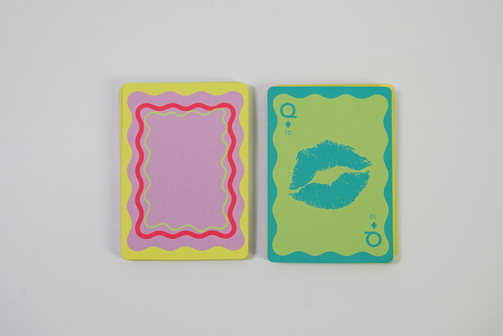 Neon Canasta Cards with Points