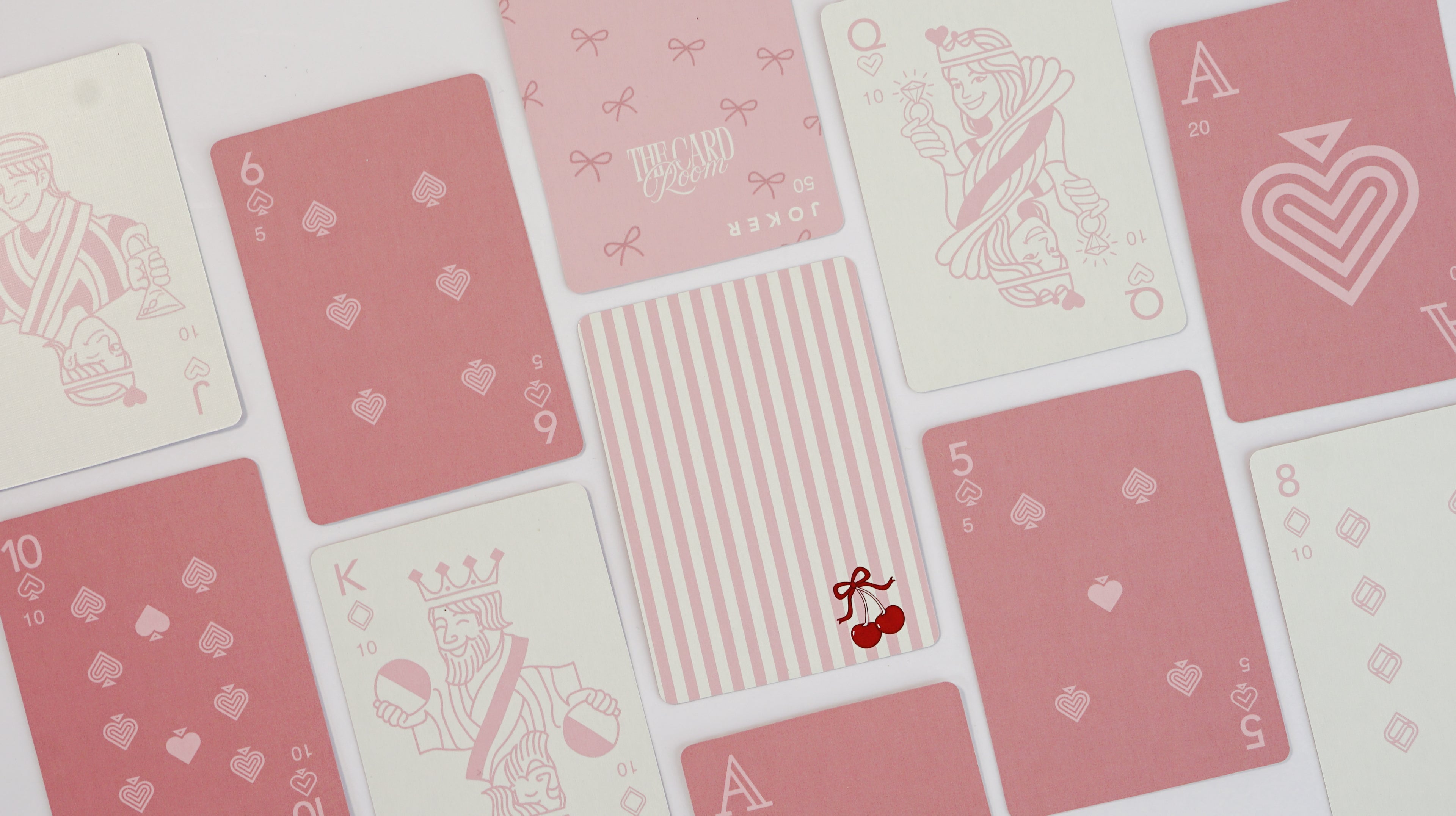 Pink + Cherry Canasta Cards with Points
