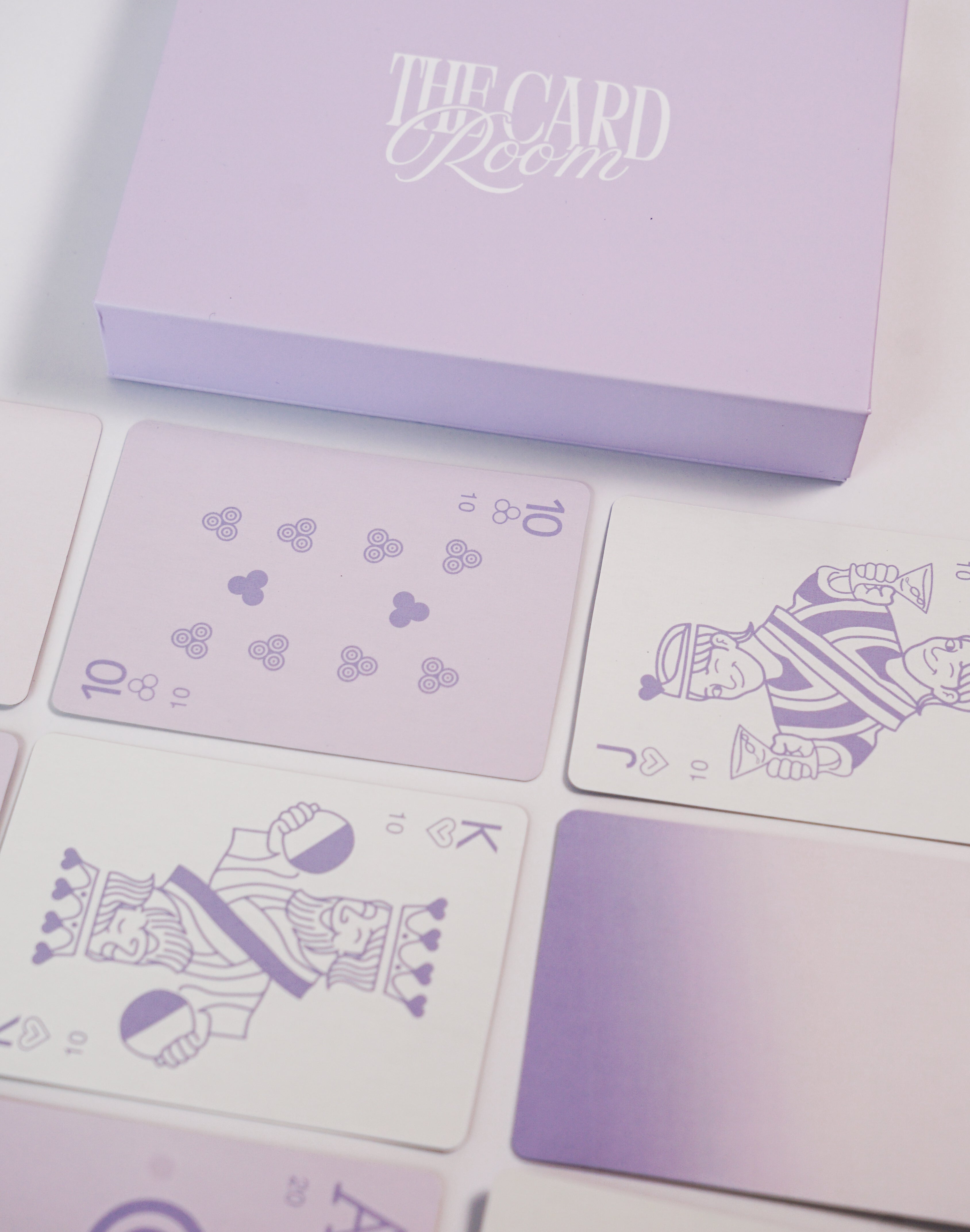 Purple Ombre Canasta Cards with Points