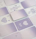 Purple Ombre Canasta Cards with Points