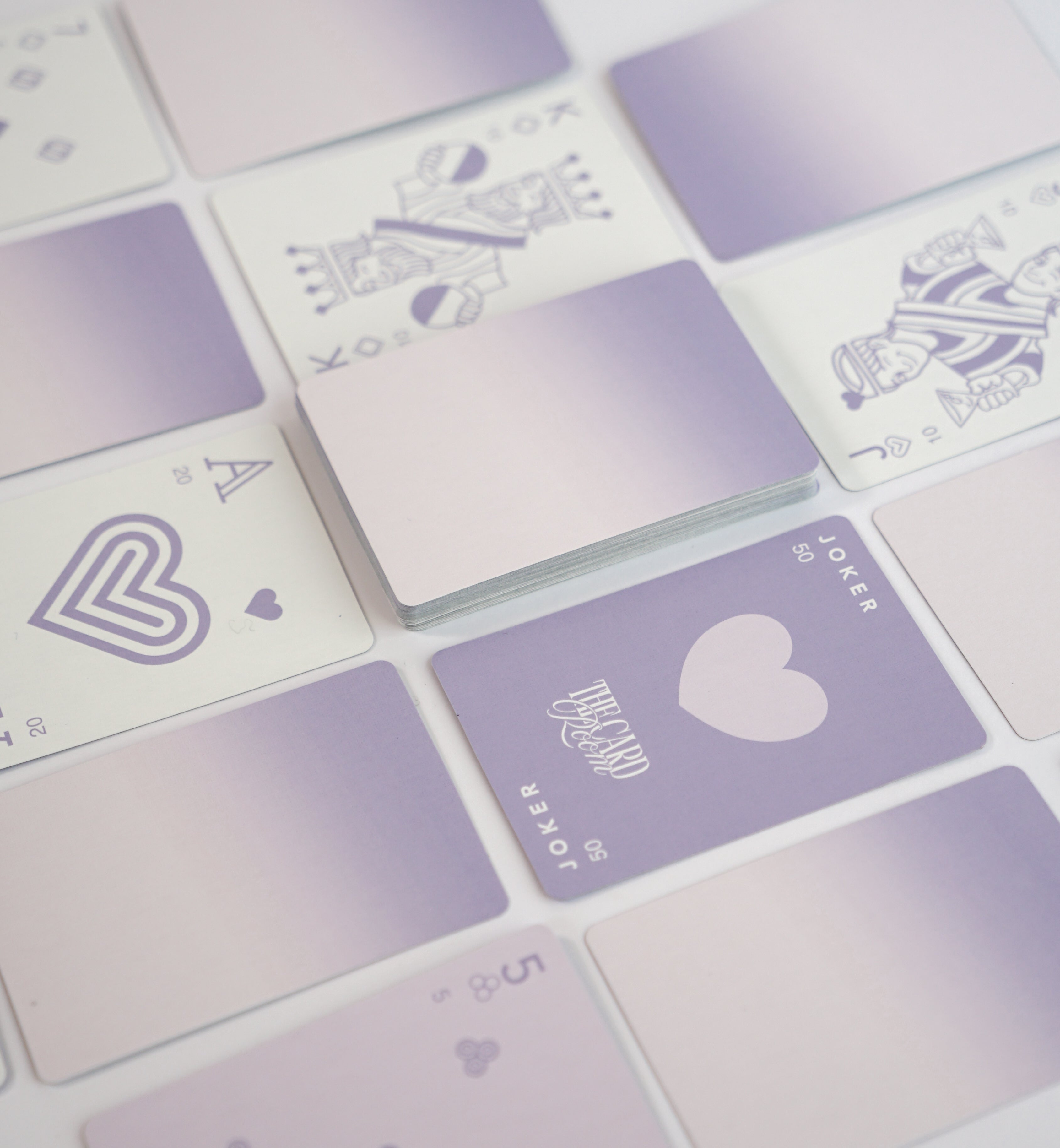 Purple Ombre Canasta Cards with Points