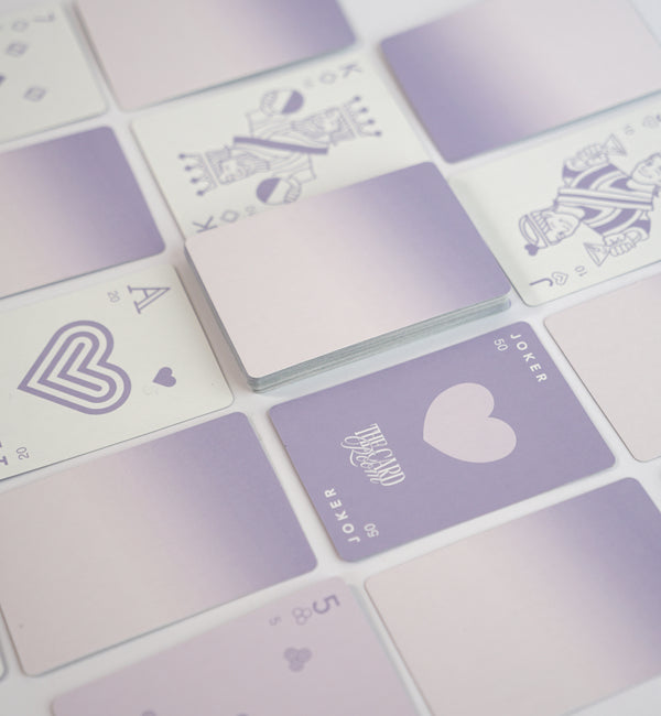 Purple Ombre Canasta Cards with Points