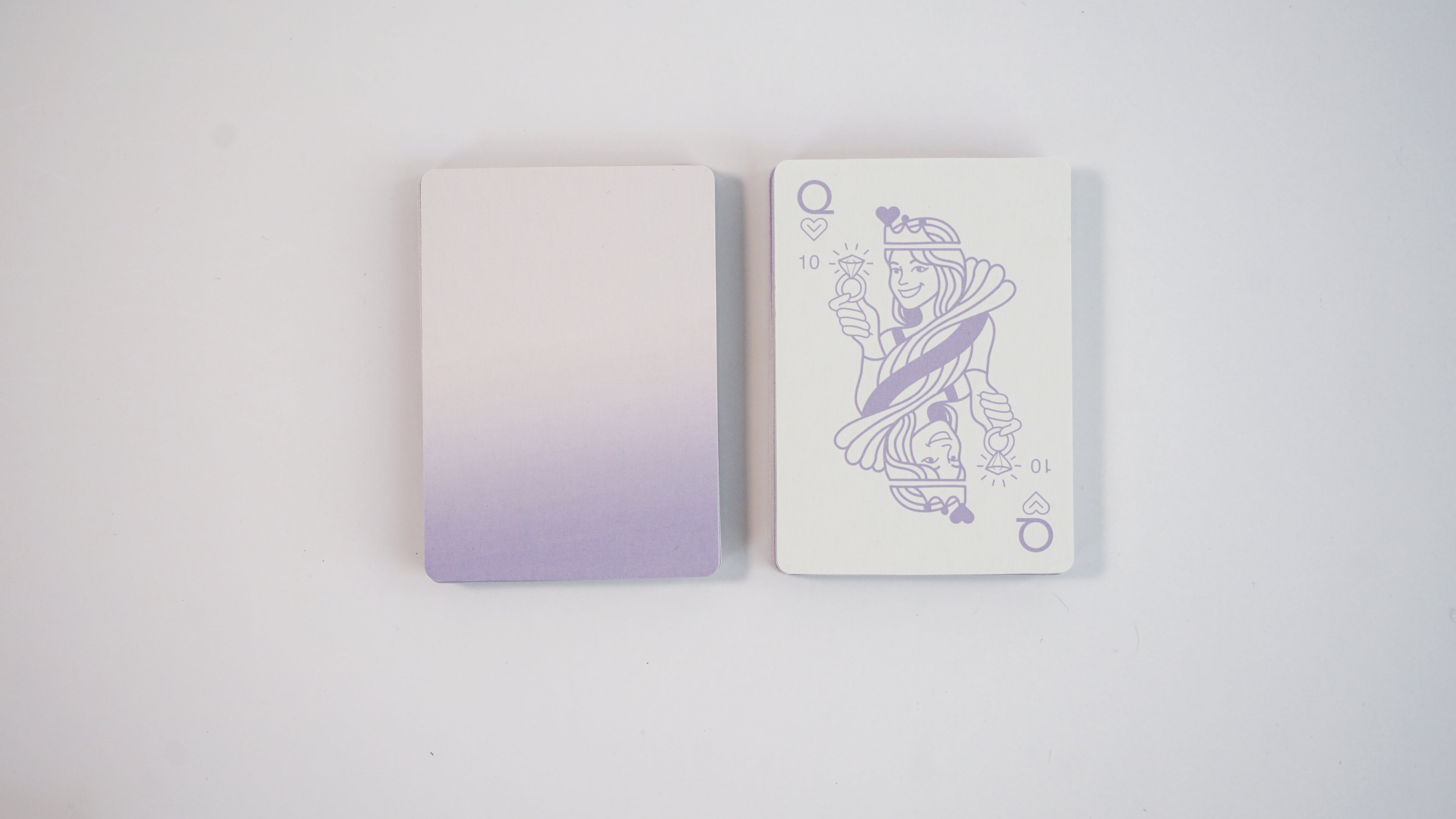 Purple Ombre Canasta Cards with Points
