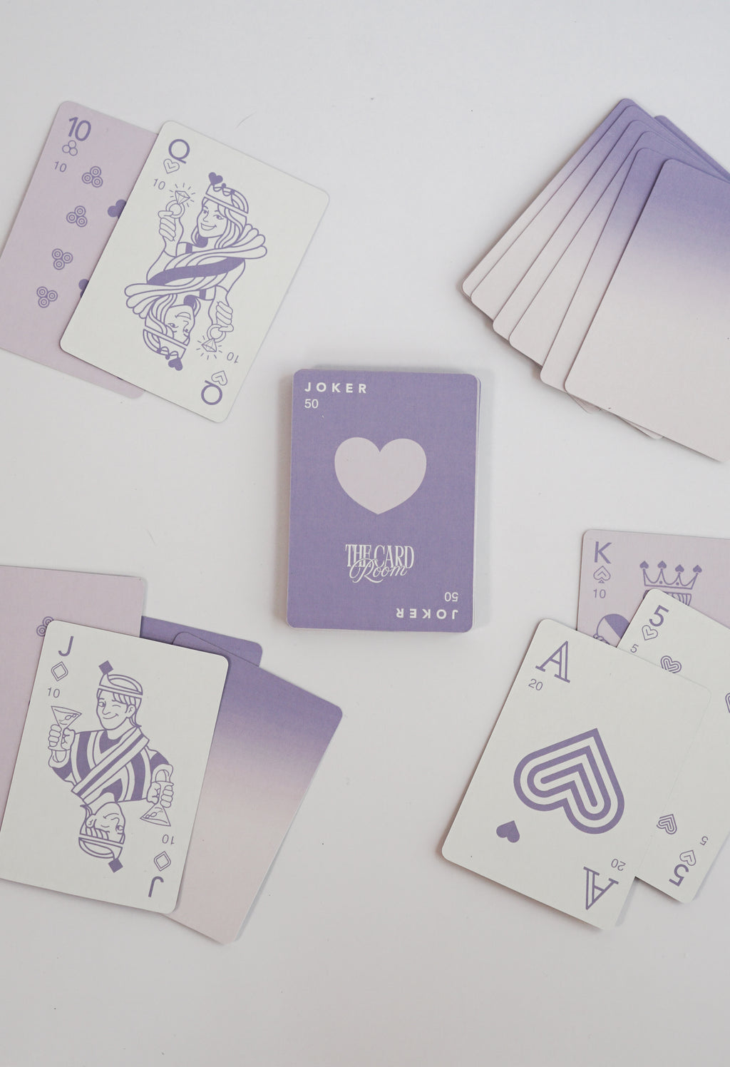 Purple Ombre Canasta Cards with Points